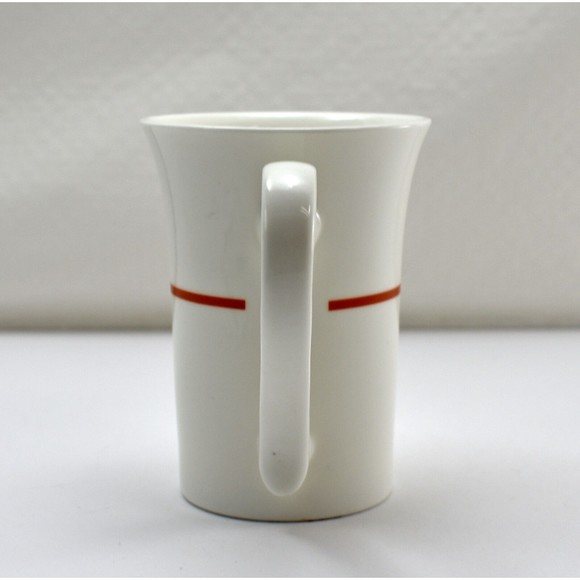 Starbucks White Mug Flare Rim Red Scroll - 2015 Starbucks Coffee Company Cup - Picture 5 of 7